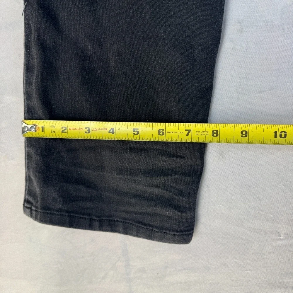 G-Fried Mens Dark Wash Black Stretch Denim Slim Fit Straight Jeans Size 38x32